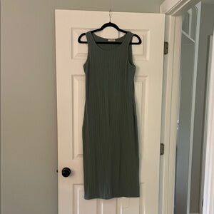 Green Maternity Sleeveless Dress